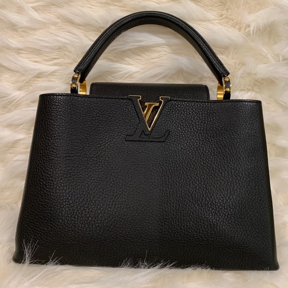 Sold: Louis Vuitton Capucines PM Black GHW Full Set
